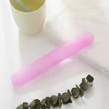 娇雪菲 旅行便携式牙刷盒套装 七彩糖果色磨砂牙刷套牙刷