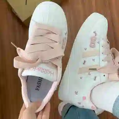 超纤皮 小众设计可爱蝴蝶结潮流时尚休闲百搭青春学院风 耐磨透气轻便 低帮 生活休闲鞋 女款