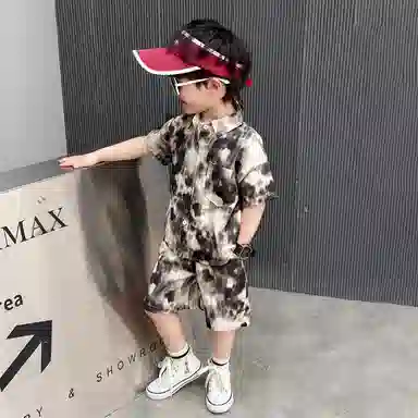 木木屋休闲运动套装 时尚潮流舒适透气亲肤 中小童