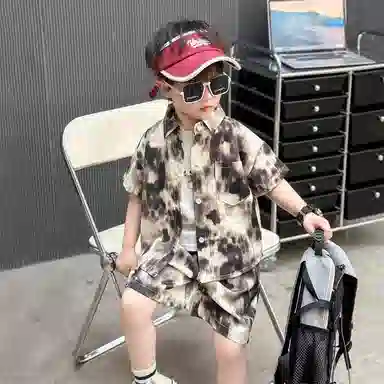 木木屋休闲运动套装 时尚潮流舒适透气亲肤 中小童