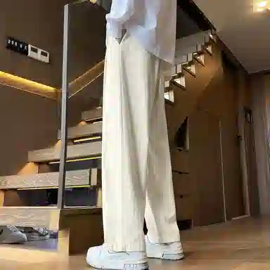 寻星记 日系复古休闲长裤宽松舒适工装裤 男女同款