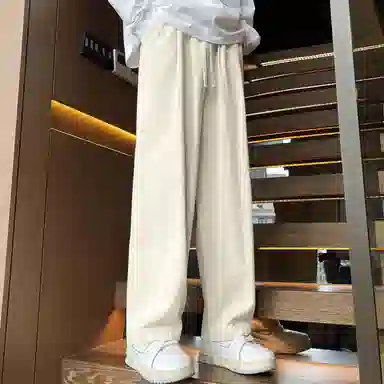 寻星记 日系复古休闲长裤宽松舒适工装裤 男女同款