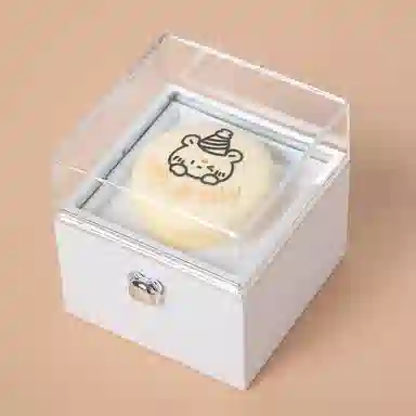 朵喵呦 小熊蛋糕惊喜旋转戒指项链盒点蜡烛创意首饰 整蛊玩具