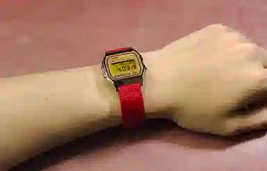Casio A158WEA-9 Redline Gold