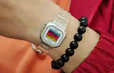 CASIO VINTAGE LA-20WHS-7A-Silver Aurora