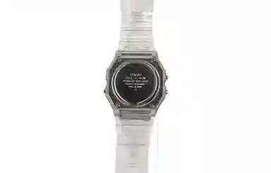 CASIO F-91WS-7 Custom Edition White Crystal Grid