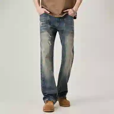 GURBAKS Retro Straight Jeans