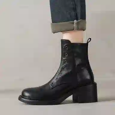 复古时尚潮流休闲百搭舒适简约气质 短靴 女款