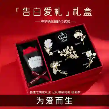 缔晶 森系精致优雅时尚胸花 春夏通勤造型感 合金 胸针 女款