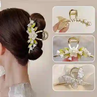 缔晶 甜美优雅时尚森系清新通勤礼盒 合金 发夹 女款