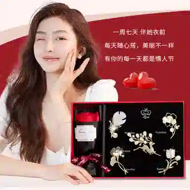 缔晶 森系精致优雅时尚胸花 春夏通勤造型感 合金 胸针 女款