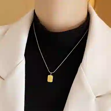 缔晶 优雅轻奢欧式时尚罗马数字精致浪漫通勤百搭造型感配饰 钛钢 项链 女款