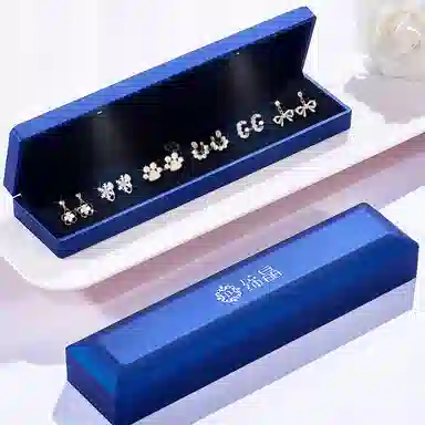 缔晶 森系甜美造型 通勤浪漫气质百搭 合金 耳夹 女款