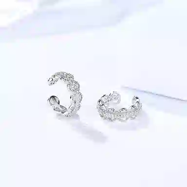 缔晶 甜美清新浪漫无耳洞星人气质套装 一周星期时尚通勤礼盒 合金 耳夹 女款