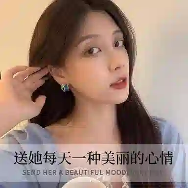 缔晶 一周星期甜美港式小香风免打孔 气质时尚无耳洞星人礼盒 合金 耳夹 女款
