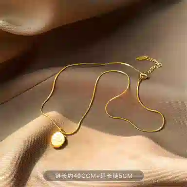 缔晶 优雅轻奢欧式时尚罗马数字精致浪漫通勤百搭造型感配饰 钛钢 项链 女款