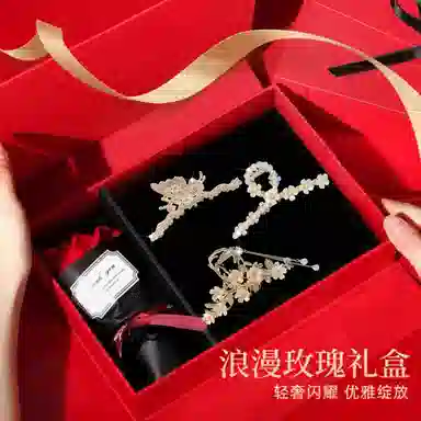 缔晶 森系浪漫蝴蝶花朵流苏鲨鱼夹 通勤时尚百搭发饰 合金 发夹 女款