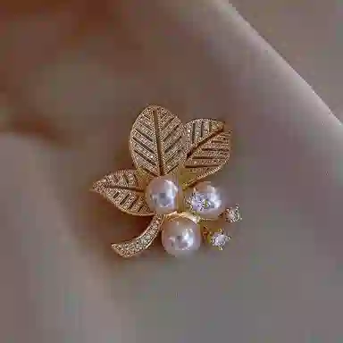 缔晶 优雅复古玫瑰胸花套装 气质时尚秋冬围巾外套上衣百搭配饰 合金 胸针 女款