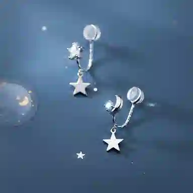 缔晶 甜美清新浪漫无耳洞星人气质套装 一周星期时尚通勤礼盒 合金 耳夹 女款