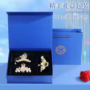 缔晶 森系优雅时尚珍珠蝴蝶流苏鲨鱼 清新气质日常通勤 合金 发夹 女款