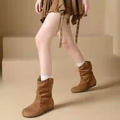 复古简约舒适轻便百搭耐磨防滑瘦瘦勃肯 短靴 女