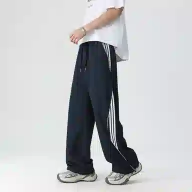 颂希尔 美式抽绳直筒休闲裤 男女同款