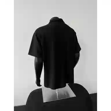 BLACK AT cleanfitPolo