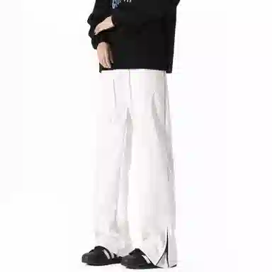悍戈 美式潮流宽松直筒与微喇长裤 夏季百搭休闲裤 男女同款