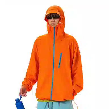 颂希尔 连帽美式休闲宽松防晒服 男女同款