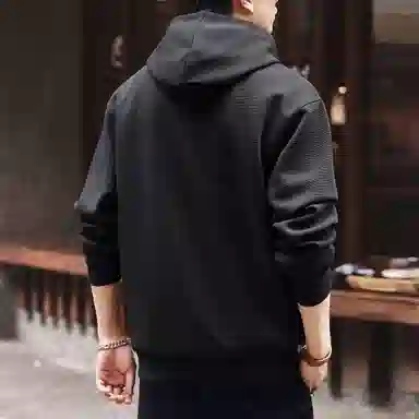 格蓝鹿 重磅复古连帽长袖卫衣 男款