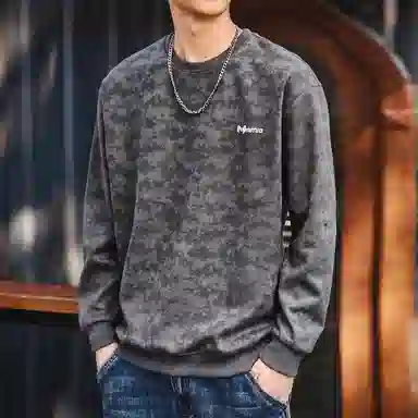 格蓝鹿 休闲宽松圆领卫衣 男款