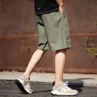 格蓝鹿 美式中腰宽松五分休闲短裤 男款