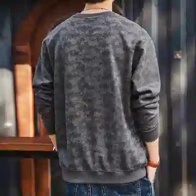 格蓝鹿 休闲宽松圆领卫衣 男款