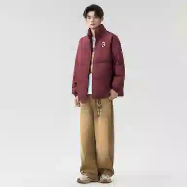 YABAOBAO Logo Puffer Jacket