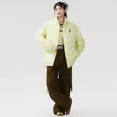 YABAOBAO Logo Puffer Jacket