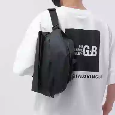 行途 潮流耐磨大容量多功能 尼龙 胸包 常规 男款 灰色/黑色/蓝色/绿色