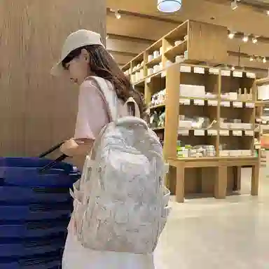 行途 小熊休闲时尚背包 尼龙 双肩包 女款 多色