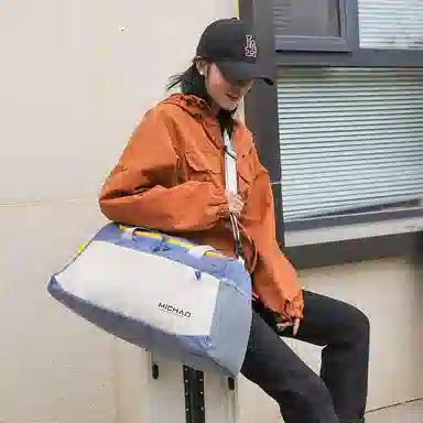 行途 大容量干湿分离 牛津布 健身包 大号 男女同款情侣款 蓝色/绿色/白色/粉色/黑色