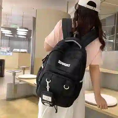 行途 大容量简约时尚大学生休闲旅行 背包双肩包 男女同款情侣款 多色 尼龙