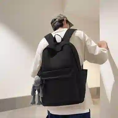 行途 旅行轻便简约校园学院大容量高中大学生 双肩包 男女同款情侣款 多色 尼龙