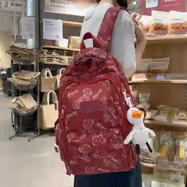 行途 小熊休闲时尚背包 尼龙 双肩包 女款 多色