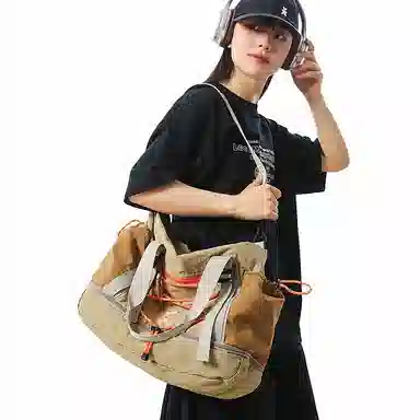 行途 短途韩版潮牌防泼水健身包休闲百搭 尼龙 旅行包 男女同款情侣款 多色