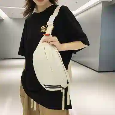 行途 潮流女包时尚质感学生斜挎包休闲手机包百搭 尼龙 胸包 男女同款情侣款 多色