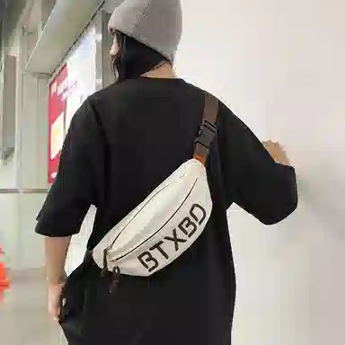 行途胸包男女背包字母斜挎包防泼水腰包女大容量单肩包运动潮牌男士包包