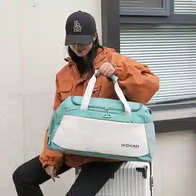 行途 大容量干湿分离 牛津布 健身包 大号 男女同款情侣款 蓝色/绿色/白色/粉色/黑色