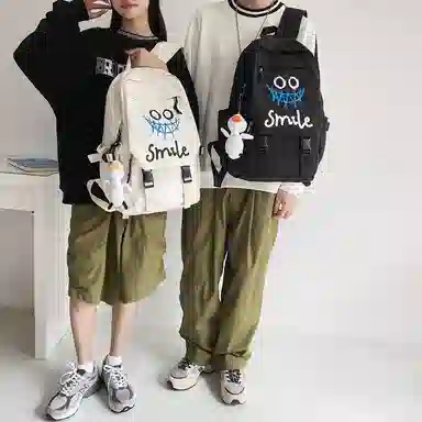 行途 双肩包 大容量高中学生初中生书包大学生休闲背包旅行包 尼龙 男女同款 多色