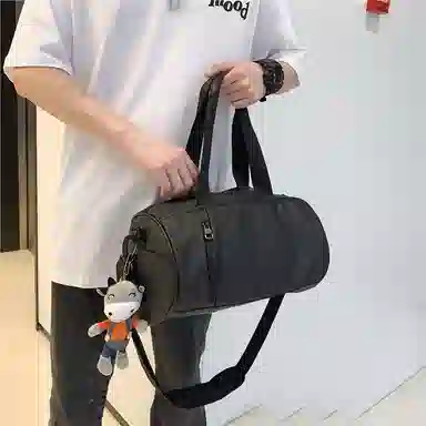 行途 大容量百搭 牛津布 健身包 大号 男女同款情侣款 绿色/灰色/黑色