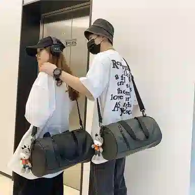 行途 大容量百搭 牛津布 健身包 大号 男女同款情侣款 绿色/灰色/黑色