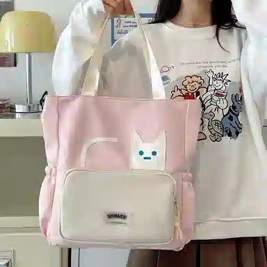 行途 小众可爱多功能流行通勤 尼龙 斜挎包 女款 多色