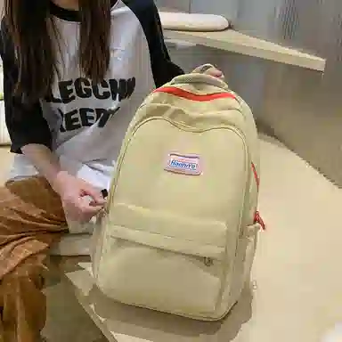 行途 初高中学生大学生简约校园风韩版 双肩包 尼龙 女款 多色